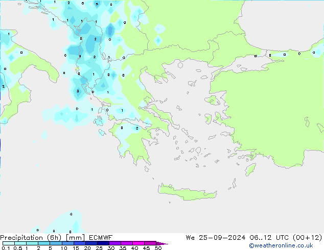 Z500/Rain (+SLP)/Z850 ECMWF We 25.09.2024 12 UTC