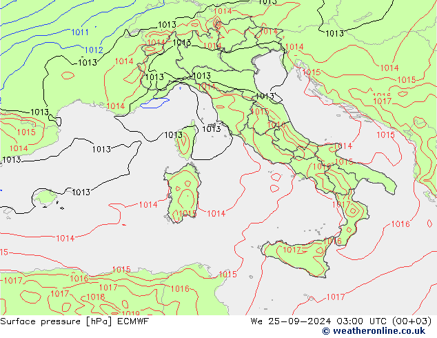      ECMWF  25.09.2024 03 UTC