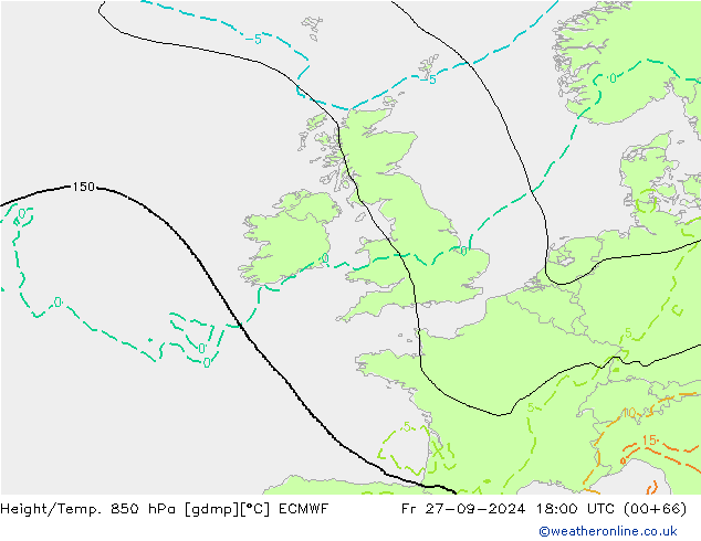 Z500/Rain (+SLP)/Z850 ECMWF Sex 27.09.2024 18 UTC