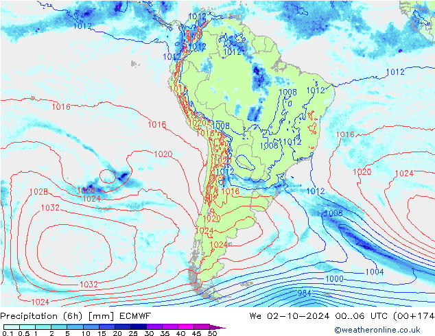 Z500/Rain (+SLP)/Z850 ECMWF  02.10.2024 06 UTC