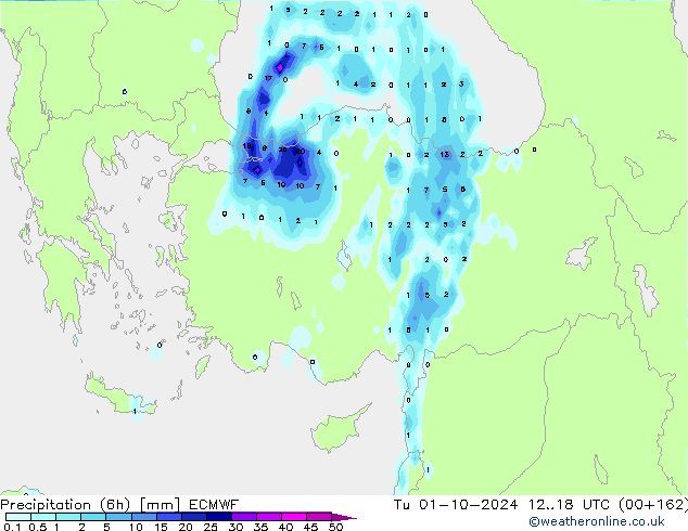 Z500/Rain (+SLP)/Z850 ECMWF mar 01.10.2024 18 UTC