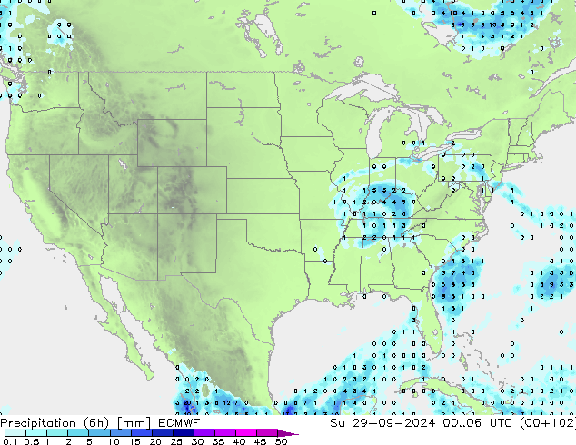 Z500/Rain (+SLP)/Z850 ECMWF Ne 29.09.2024 06 UTC