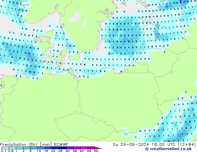 opad (6h) ECMWF nie. 29.09.2024 00 UTC