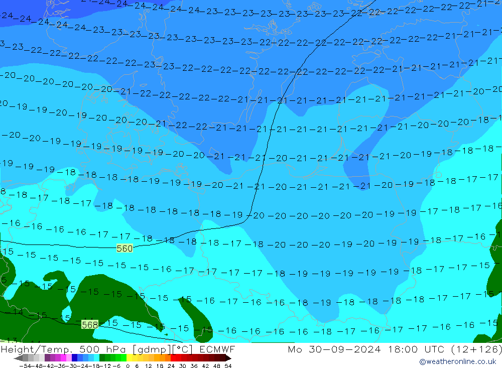 Z500/Rain (+SLP)/Z850 ECMWF Seg 30.09.2024 18 UTC