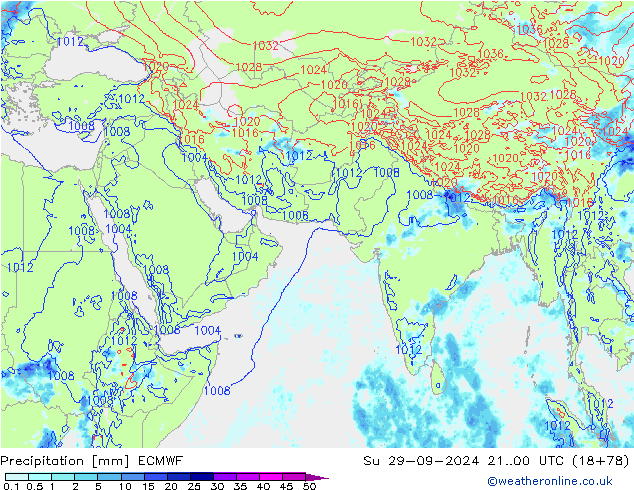 opad ECMWF nie. 29.09.2024 00 UTC