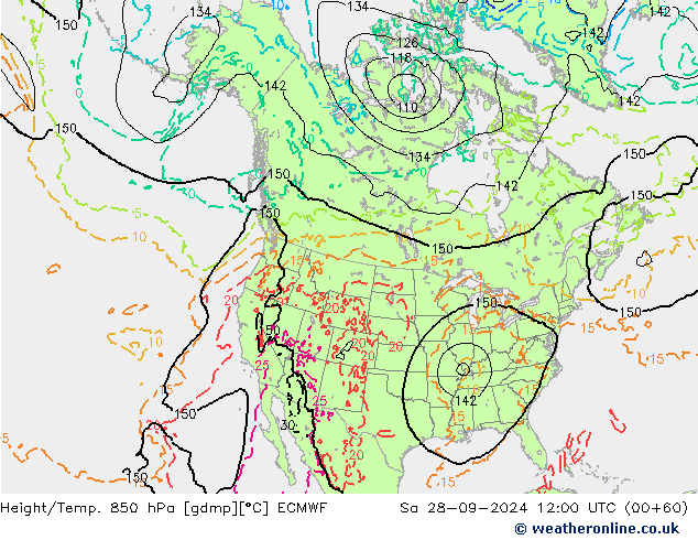 Z500/Rain (+SLP)/Z850 ECMWF So 28.09.2024 12 UTC