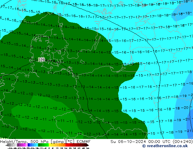 Z500/Rain (+SLP)/Z850 ECMWF Su 06.10.2024 00 UTC