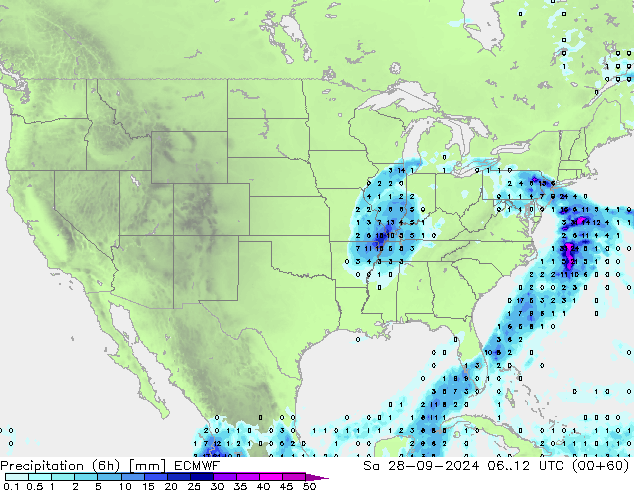 Z500/Regen(+SLP)/Z850 ECMWF za 28.09.2024 12 UTC