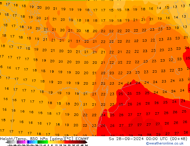 Z500/Rain (+SLP)/Z850 ECMWF Sa 28.09.2024 00 UTC