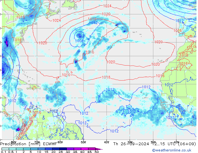 Yağış ECMWF Per 26.09.2024 15 UTC