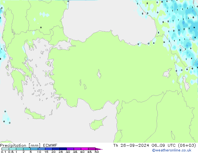 Precipitation ECMWF Th 26.09.2024 09 UTC