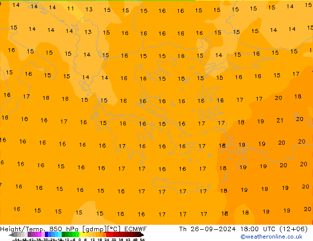 Z500/Yağmur (+YB)/Z850 ECMWF Per 26.09.2024 18 UTC