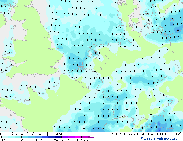 Z500/Rain (+SLP)/Z850 ECMWF So 28.09.2024 06 UTC