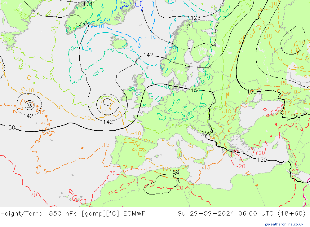 Z500/Rain (+SLP)/Z850 ECMWF Su 29.09.2024 06 UTC