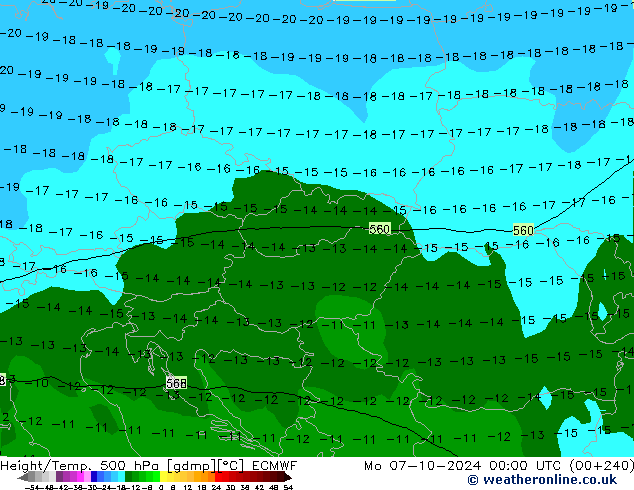 Z500/Rain (+SLP)/Z850 ECMWF Mo 07.10.2024 00 UTC