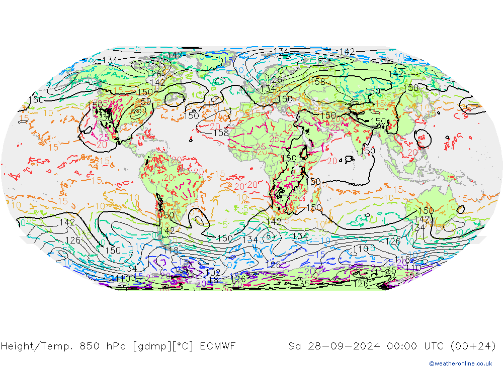 Z500/Rain (+SLP)/Z850 ECMWF sáb 28.09.2024 00 UTC