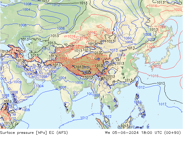 Bodendruck EC (AIFS) Mi 05.06.2024 18 UTC