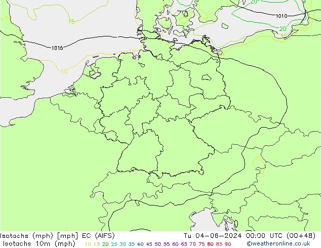 Isotaca (mph) EC (AIFS) mar 04.06.2024 00 UTC