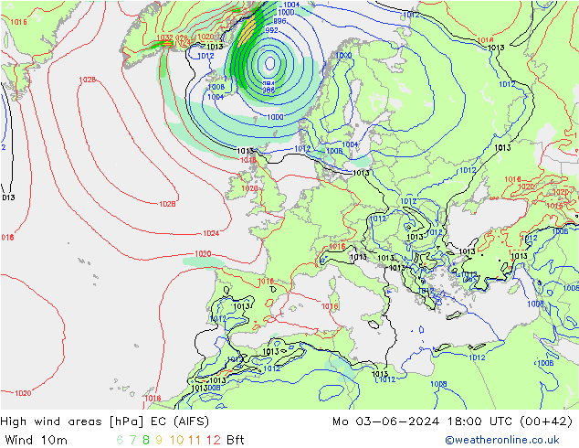 Sturmfelder EC (AIFS) Mo 03.06.2024 18 UTC