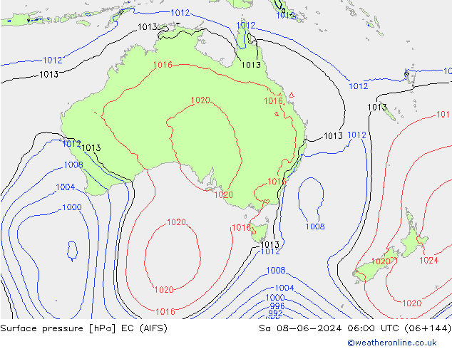 Luchtdruk (Grond) EC (AIFS) za 08.06.2024 06 UTC