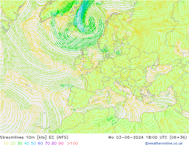 Línea de corriente 10m EC (AIFS) lun 03.06.2024 18 UTC