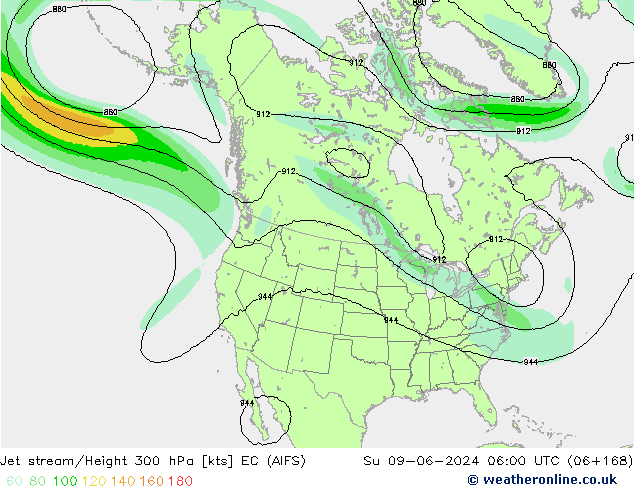 Polarjet EC (AIFS) So 09.06.2024 06 UTC