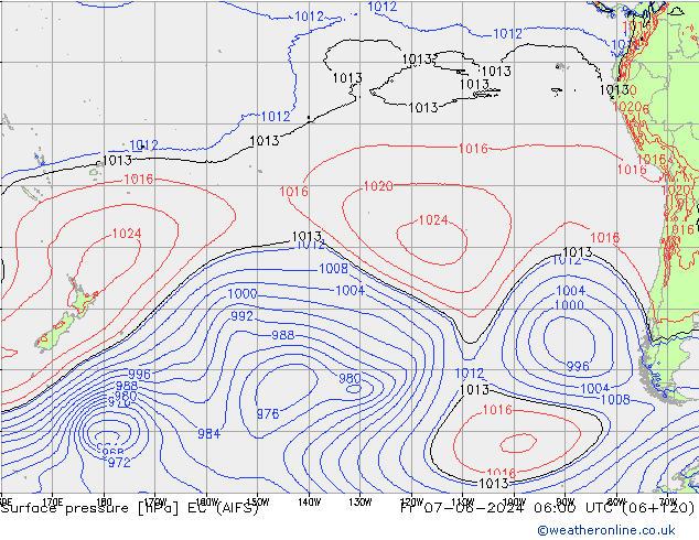 Luchtdruk (Grond) EC (AIFS) vr 07.06.2024 06 UTC