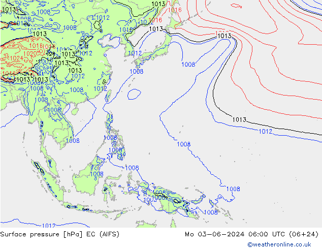 Luchtdruk (Grond) EC (AIFS) ma 03.06.2024 06 UTC