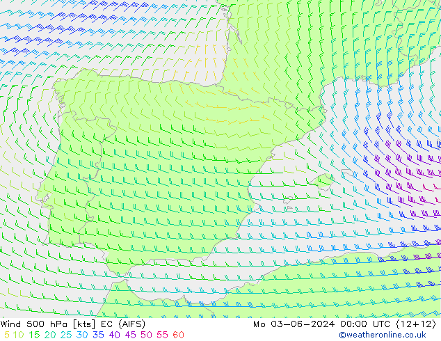  500 hPa EC (AIFS)  03.06.2024 00 UTC