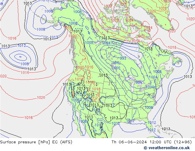 Bodendruck EC (AIFS) Do 06.06.2024 12 UTC