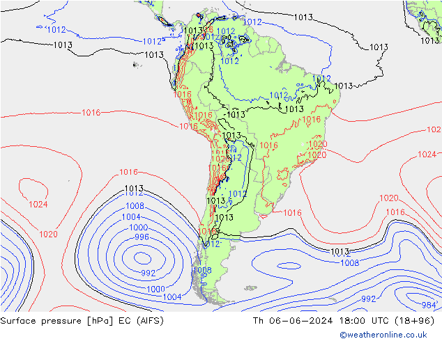 Bodendruck EC (AIFS) Do 06.06.2024 18 UTC