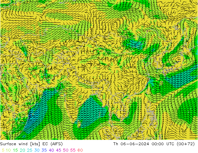  10 m EC (AIFS)  06.06.2024 00 UTC