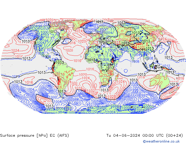 pressão do solo EC (AIFS) Ter 04.06.2024 00 UTC