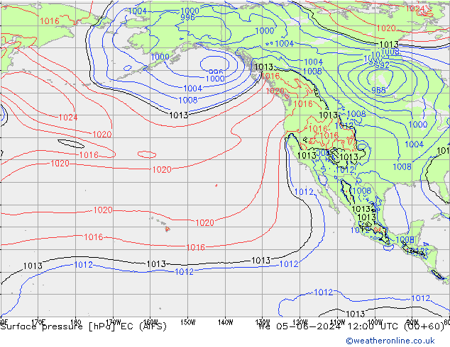 pression de l'air EC (AIFS) mer 05.06.2024 12 UTC