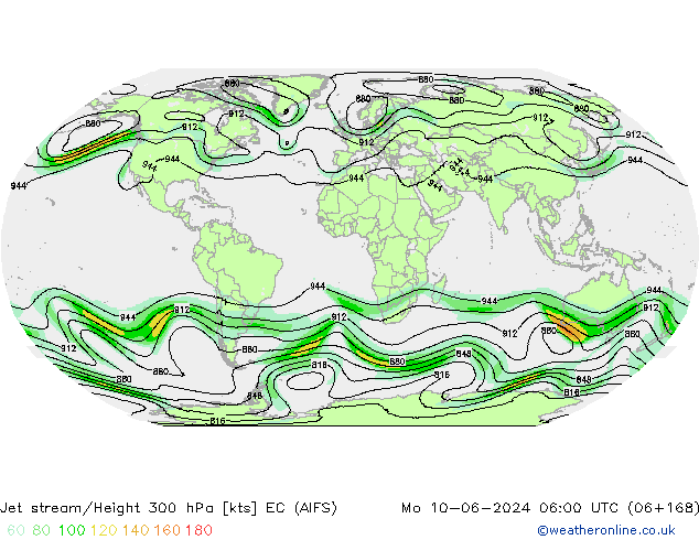 Polarjet EC (AIFS) Mo 10.06.2024 06 UTC