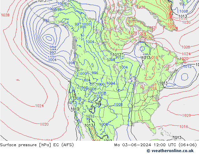 Presión superficial EC (AIFS) lun 03.06.2024 12 UTC