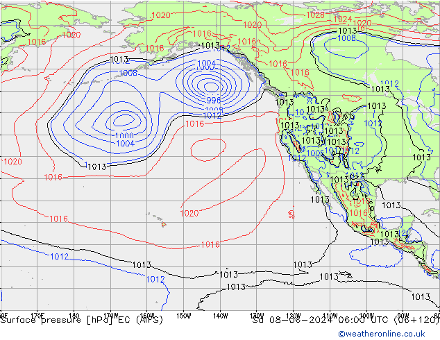 Luchtdruk (Grond) EC (AIFS) za 08.06.2024 06 UTC