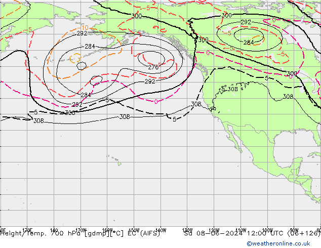 Height/Temp. 700 hPa EC (AIFS) Sa 08.06.2024 12 UTC