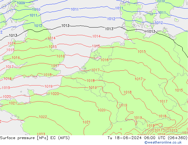 Bodendruck EC (AIFS) Di 18.06.2024 06 UTC