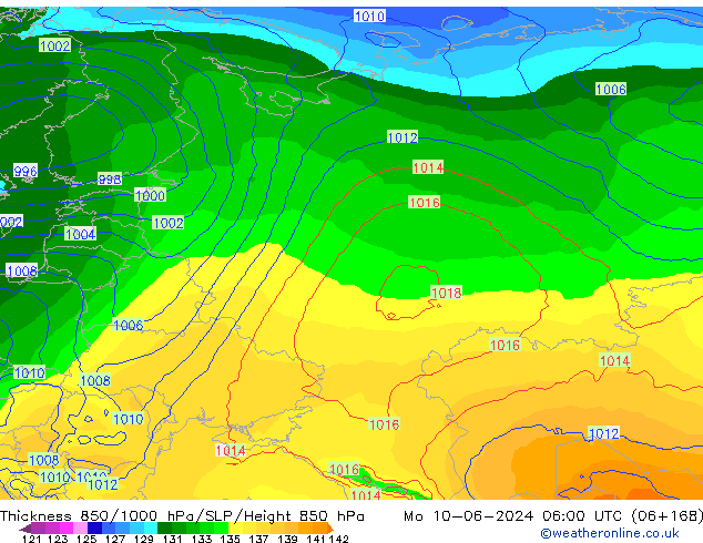 Thck 850-1000 hPa EC (AIFS) Seg 10.06.2024 06 UTC