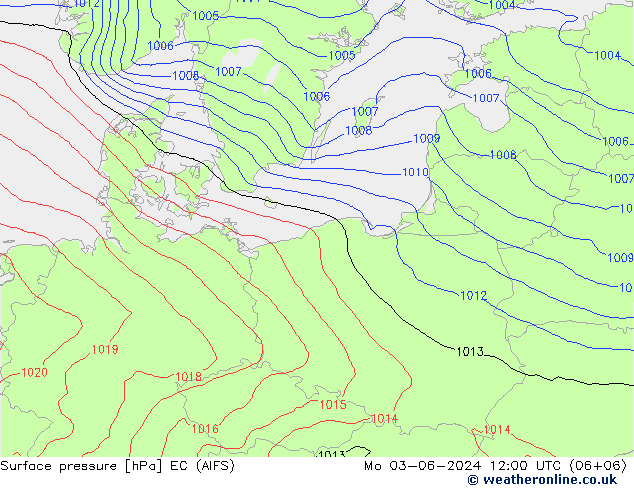 Luchtdruk (Grond) EC (AIFS) ma 03.06.2024 12 UTC