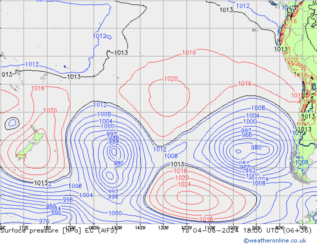 Luchtdruk (Grond) EC (AIFS) di 04.06.2024 18 UTC