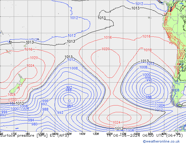 pressão do solo EC (AIFS) Qui 06.06.2024 06 UTC