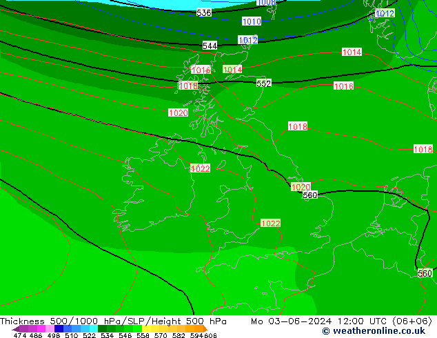 Thck 500-1000hPa EC (AIFS) lun 03.06.2024 12 UTC