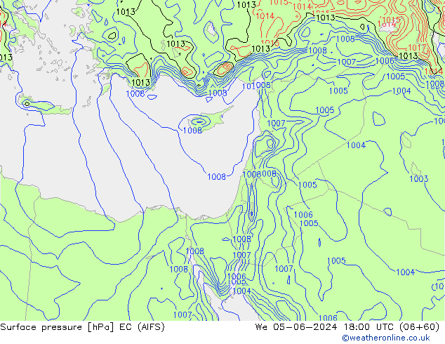 Bodendruck EC (AIFS) Mi 05.06.2024 18 UTC