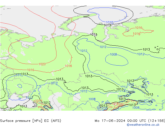 Luchtdruk (Grond) EC (AIFS) ma 17.06.2024 00 UTC