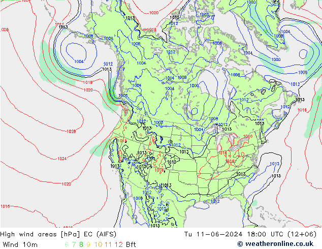 Sturmfelder EC (AIFS) Di 11.06.2024 18 UTC