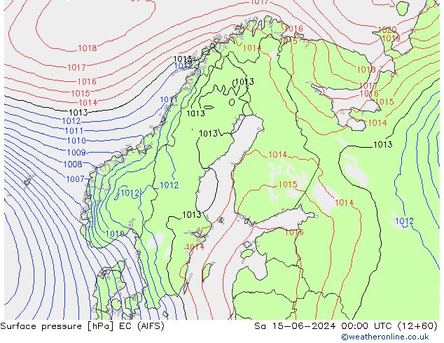 pressão do solo EC (AIFS) Sáb 15.06.2024 00 UTC