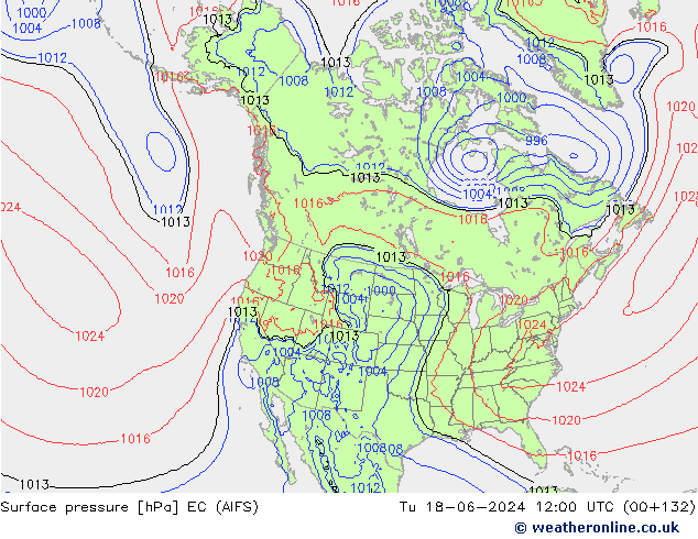 Luchtdruk (Grond) EC (AIFS) di 18.06.2024 12 UTC