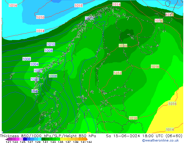 Thck 850-1000 hPa EC (AIFS) so. 15.06.2024 18 UTC